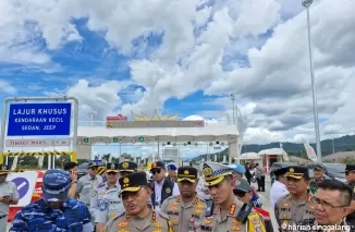 Kapolda Sumbar Cek Pembangunan Jalan Tol