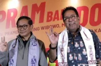 Pramono Anung - Rano Karno. (Foto: Tribunnews)