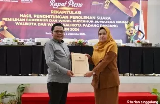 Rekapitulasi Tingkat kota, Partisipasi Pemilih di Padang Panjang 67,19 Persen