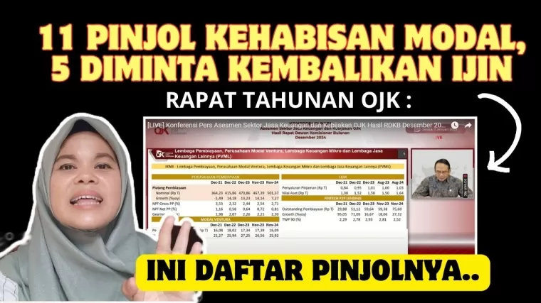 Pinjol kehabisan modal, 5 diantaranya diminta OJK kembalikan izin.