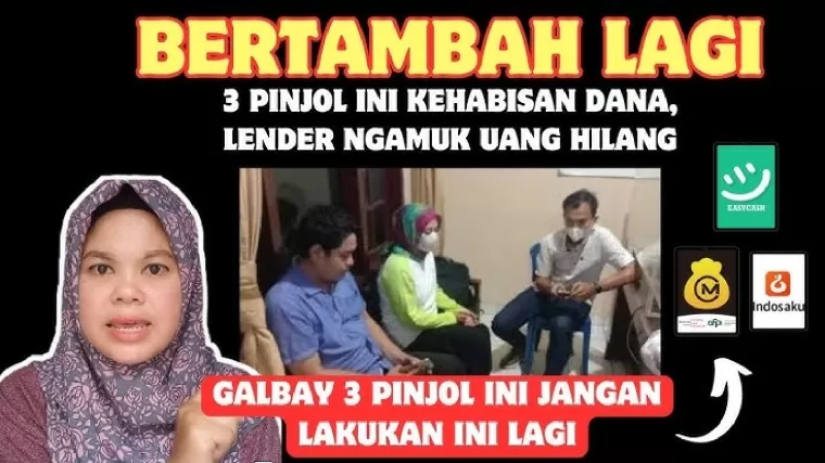 3 pinjol diduga kehabisan modal.