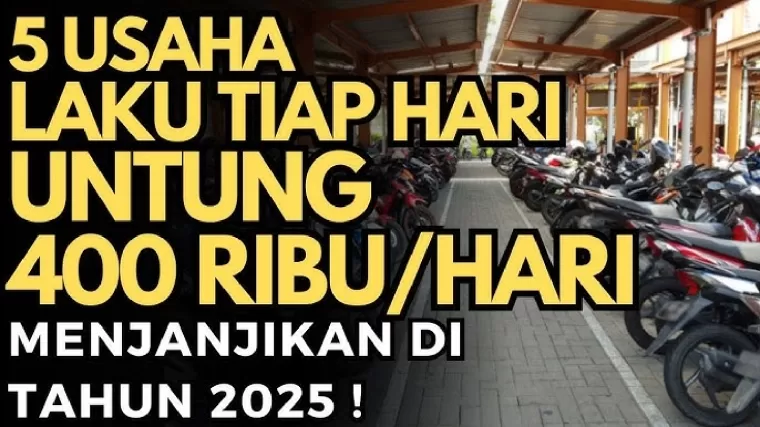 5 ide bisnis yang laku setiap hari untung tembus Rp400 ribu sehari.