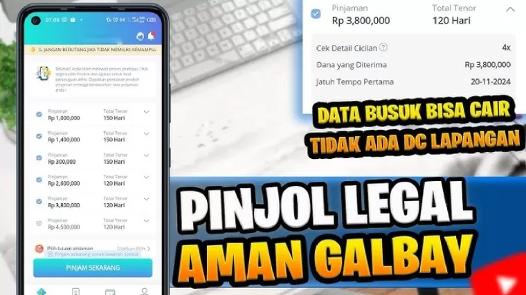 Pinjol yang tidak memiliki DC Lapangan. (Foto: YouTube)