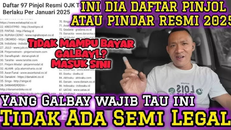 Daftar pinjol legal Januari 2025. (Foto: Medy Brawny)