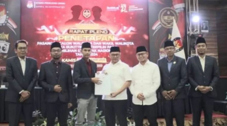 KPU Bukittinggi Tetap Ramlan Nurmatias dan Ibnu Asis Wako dan Wawako Terpilih