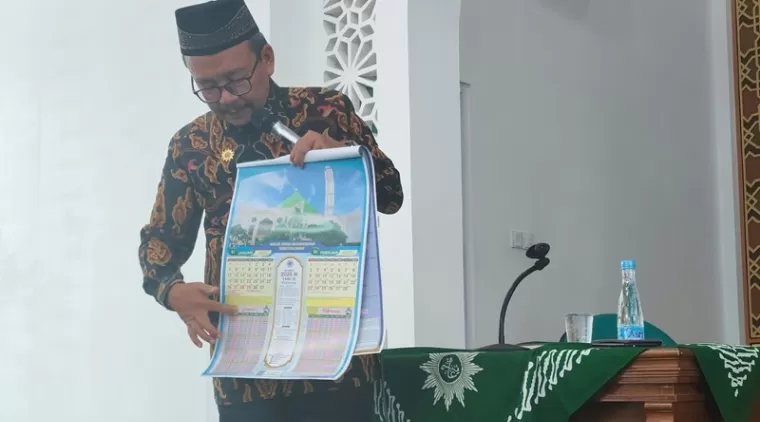 Dr. Firdaus, ahli Hisab Muhammadiyah Sumbar, sosialisasikan KHGT di Payakumbuh.