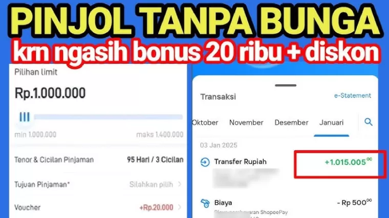 Rekomendasi pinjol bunga rendah tahun 2025.