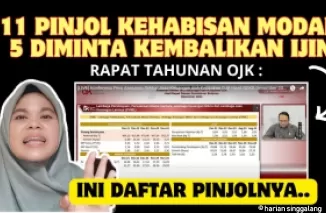 Pinjol kehabisan modal, 5 diantaranya diminta OJK kembalikan izin.