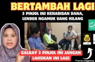 3 pinjol diduga kehabisan modal.