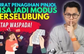 Surat penagihan pinjol jadi modus penipuan.