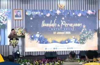 Perayaan natal dan tahun baru di Kementerian ATR/BPN. (Ist)