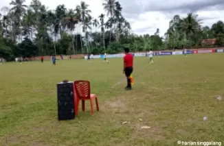 Salah satu pertandingan LTS Sumbar 2025 Zona Payakumbuh, di Lapangan Persada FC, Ketinggian, Limapuluh Kota. (doc panpel lts 2025)