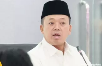 Menteri Agraria dan Tata Ruang/Kepala Badan Pertanahan Nasional (ATR/BPN), Nusron Wahid saat memberikan arahan. (ist)