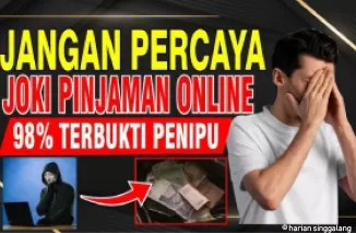 Joki pinjol rata-rata melakukan penipuan kepada nasabah.