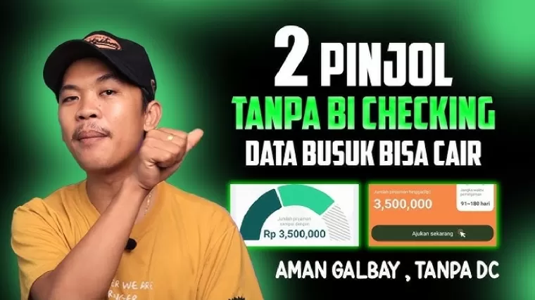 Pinjol tanpa BI Checking dan mudah cair.