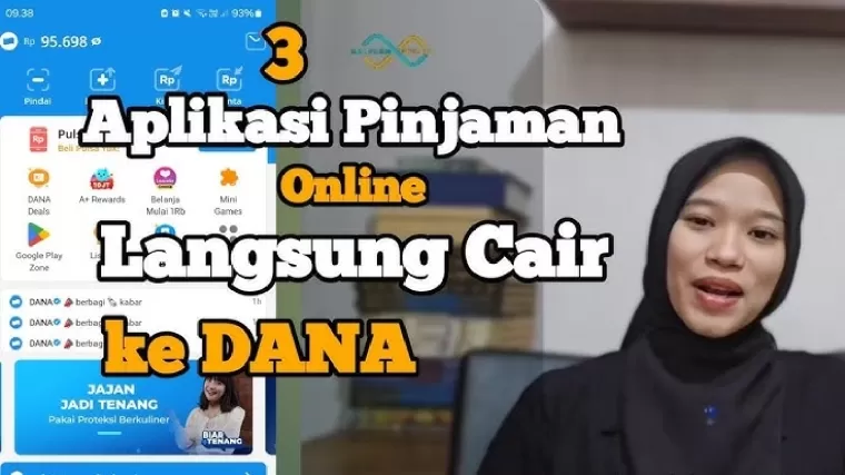 Aplikasi pinjol langsung cair ke DANA.