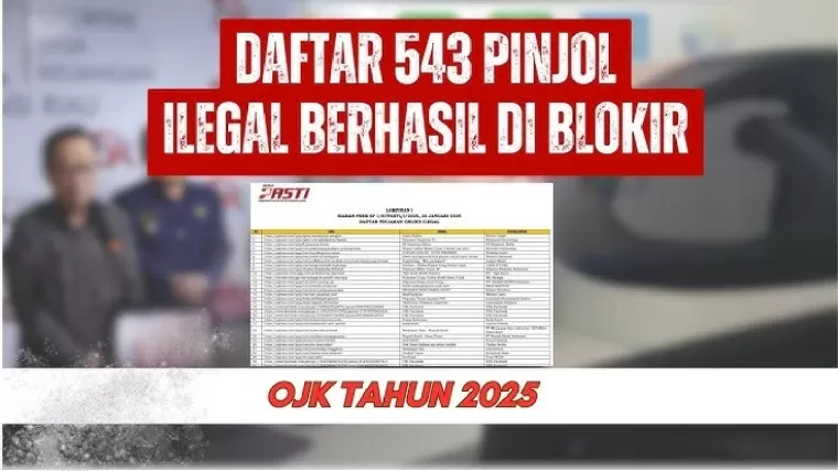 Pinjol ilegal diblokir OJK.