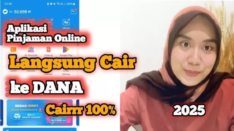 Aplikasi pinjol langsung cair ke DANA.