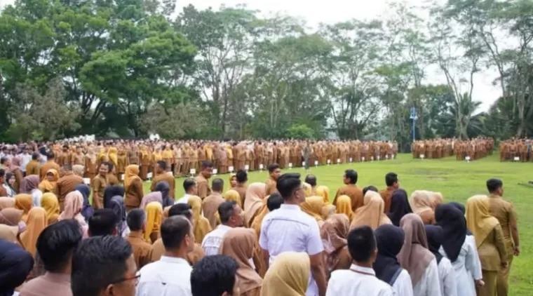 Apel gabungan di lingkungan Pemkab Tanah Datar. (ist)