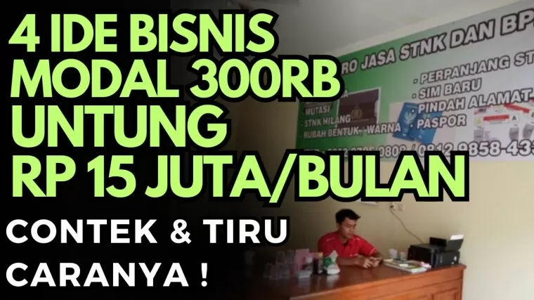 Ide bisnis dengan modal Rp300 ribu.