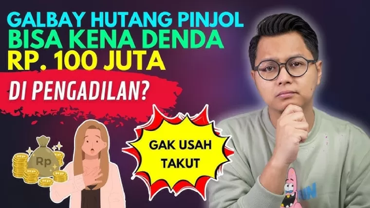 Galbay utang pinjol kena denda Rp100 juta di Pengadilan?