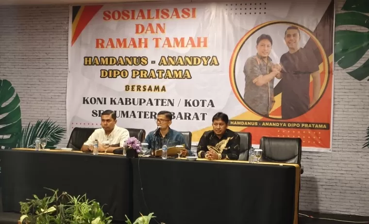 Silaturahmi dengan Pengurus se-Sumbar, Duet Anandya Dipo Pratama dan Hamdanus Gaet Dukungan untuk KONI Sumbar