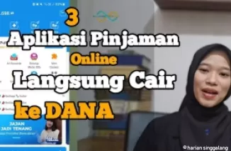 Aplikasi pinjol langsung cair ke DANA.