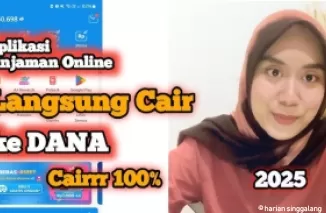 Aplikasi pinjol langsung cair ke DANA.