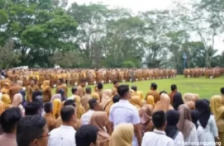 Apel gabungan di lingkungan Pemkab Tanah Datar. (ist)