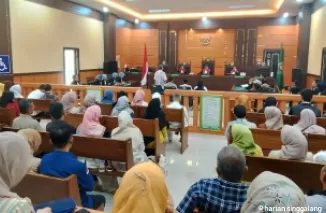 Pembacaan vonis terdakwa kasus dugaan korupsi di Dinas Pendidikan (Disdik) Sumbar, Kamis (13/2) di Pengadilan Negeri Padang. (ist)