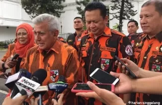 Ketua Majelis Pimpinan Nasional Pemuda Pancasila, Japto Soerjosoemarno. (Foto: Kompas)