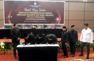 KPU Padang Tetapkan Fadly Amran - Maigus Nasir Sebagai Walikota dan Wakil Walikota Terpilih 2025-2030