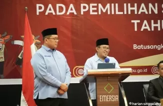 KPU Tanah Datar Tetapkan Eka Putra - Ahmad Fadly Paslon Terpilih