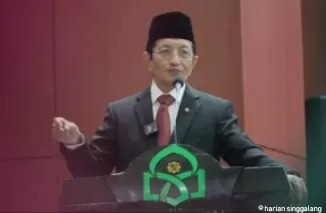 Menteri Agama (Menag) Nasaruddin Umar. (Foto: Suara Surabaya)