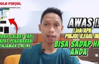 Aplikasi pinjol ilegal bisa retas hp.