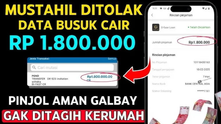 Pinjol langsung cair pakai data busuk.