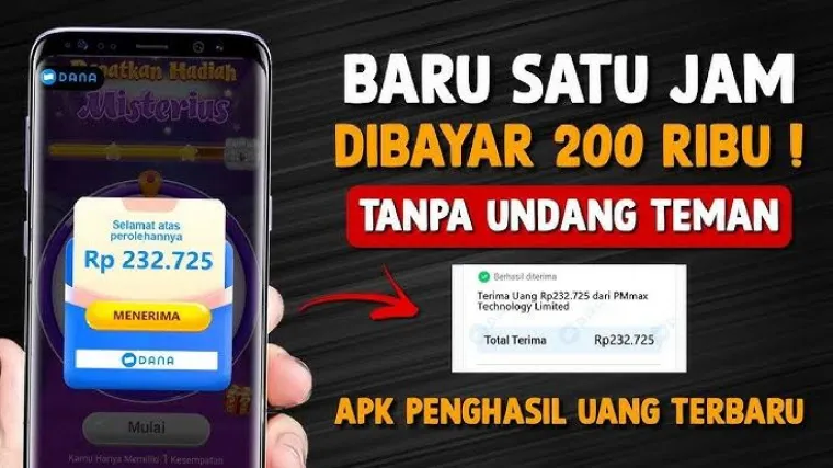 Aplikasi penghasil uang terbaru.