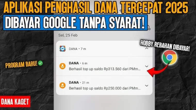 Aplikasi penghasil uang tercepat.