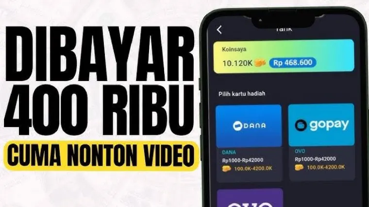 Aplikasi penghasil uang cuma nonton video.