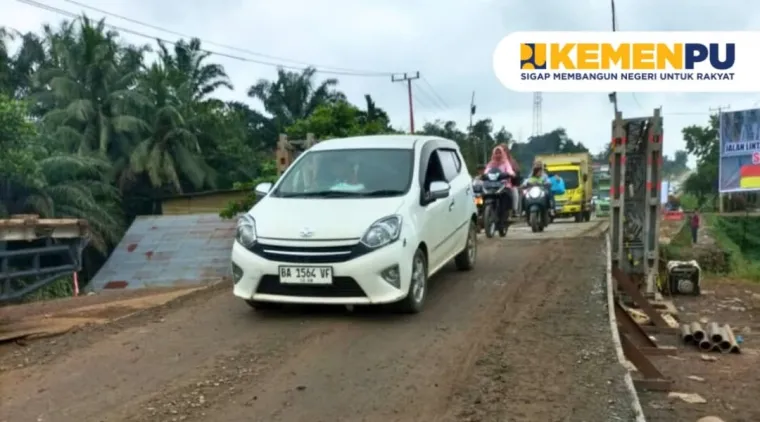 Jembatan Bailey Selesai Dites, Beban Dibatasi 20 Ton Jalan Sumbar -Jambi Sudah Bisa Dilalui