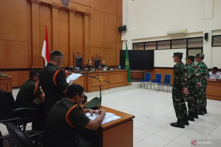 Pengadilan Militer Tuntut Dua Penembak Bos Rental Penjara Seumur Hidup