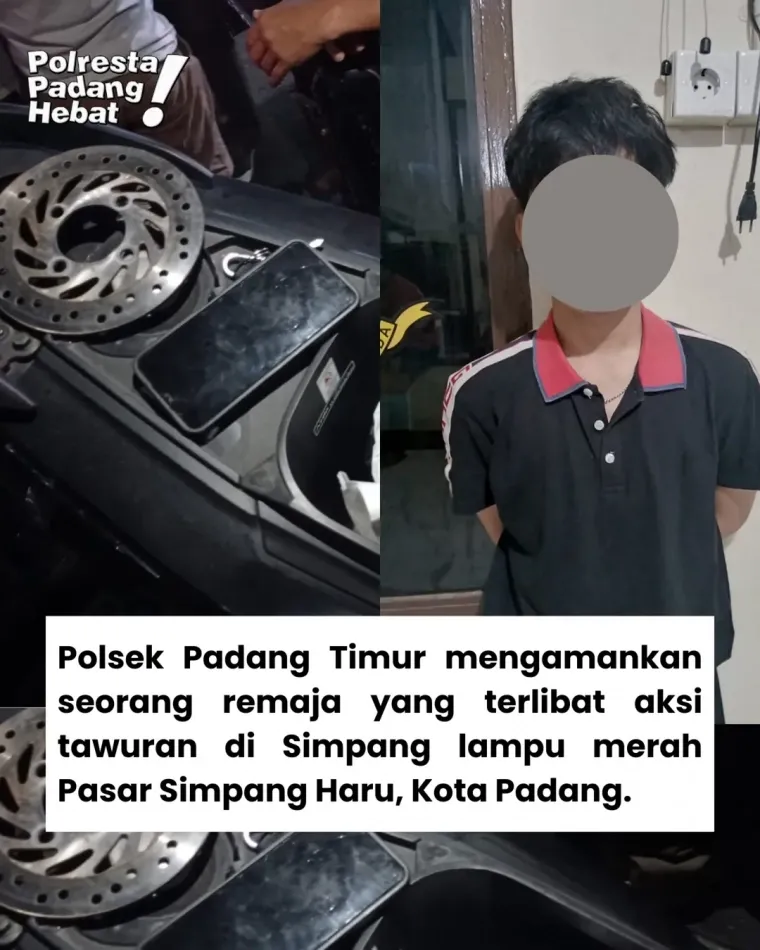 Polsek Padang Timur Tangkap Satu Pelaku Tawuran