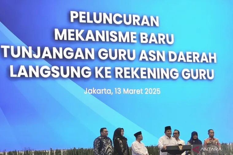 Prabowo: Tunjangan Langsung Ditransfer ke Rekening Guru