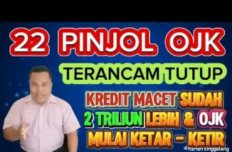 Pinjol terancam bangkrut karena kredit macet.