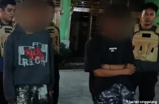 Dua Remaja Pelaku Tawuran Dibawa ke Mako Pol PP Padang