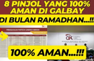 Delapan pinjol 100% aman galbay di bulan Ramadan.