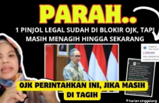 Jangan tertipu! Satu pinjol sudah menjadi ilegal.