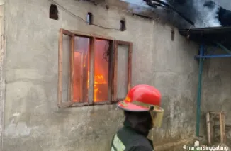 Kebakaran di Ganting Parak Gadang Padang, Kerugian Ditaksir Ratusan Juta