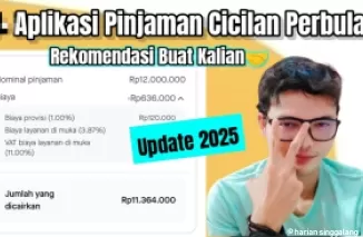 Aplikasi pinjol cicilan bulanan.