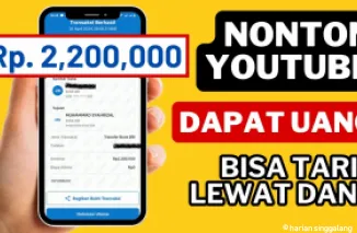 Aplikasi penghasil uang dengan nonton YouTube bisa hasilkan duit.